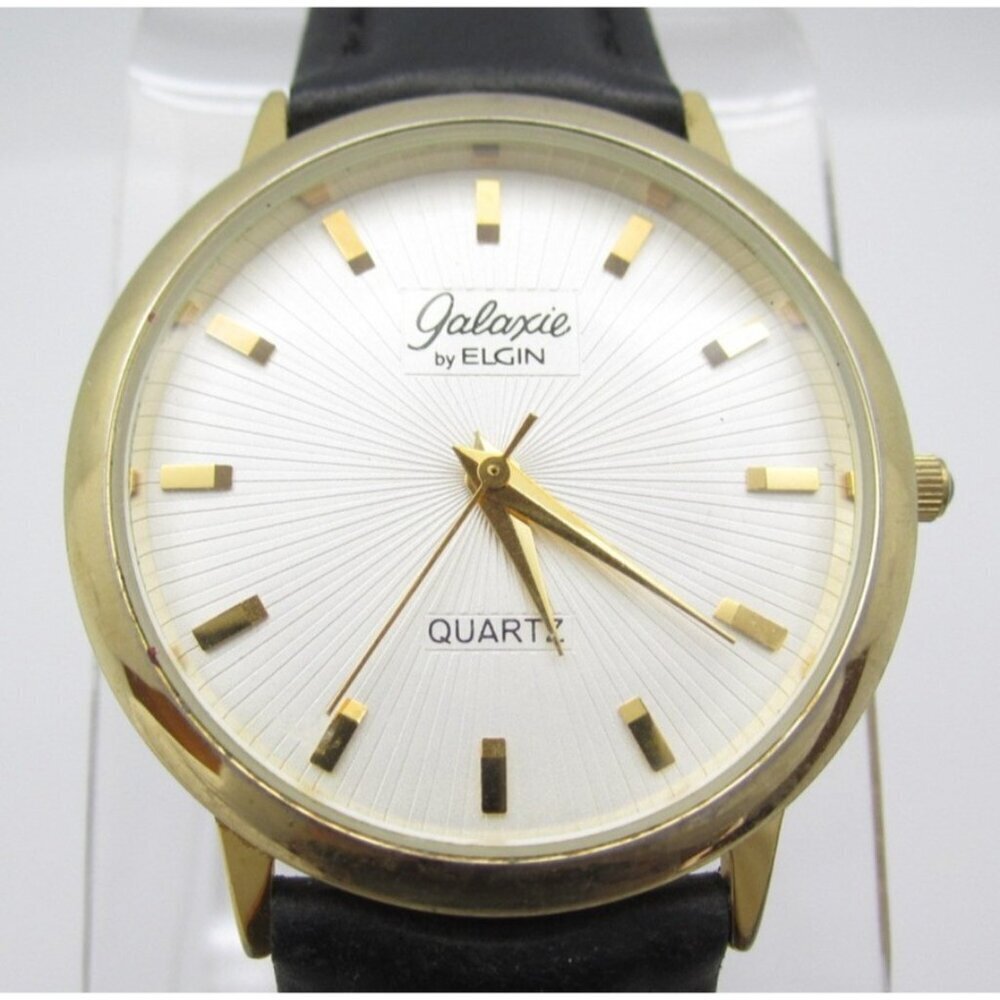 Women Galaxie by Elgin Quartz WR Analog 35mm Round Watch (H949) "New Battery"